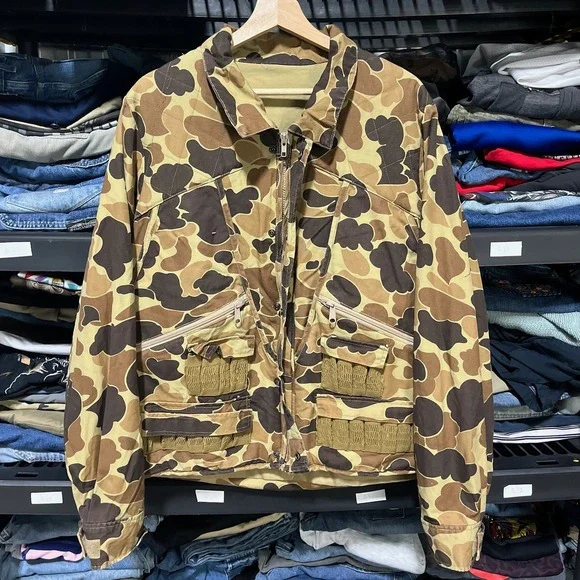 Vintage 90s Columbia Duck Camo Bomber Jacket Mens Large Full Zip Outdoor - Picture 3 of 15